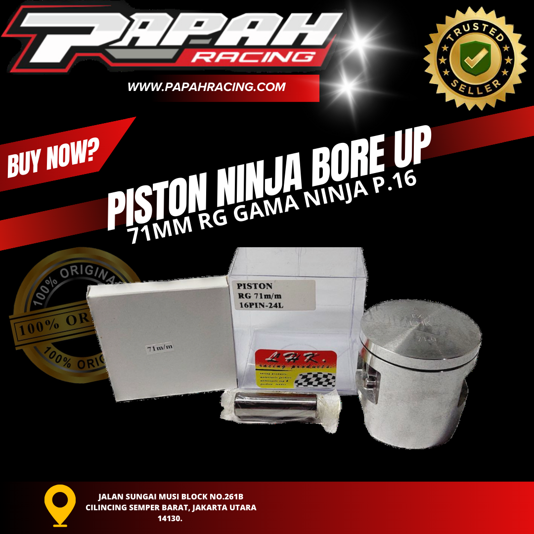 PISTON LHK RG GAMA NINJA 71MM P.16